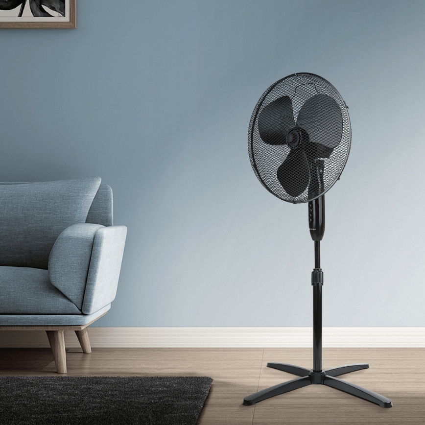 ZEVENTI - Standventilator 40 W / 230 V, Ø 40 cm, schwarz