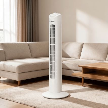 ZEVENTI - Ventilateur colonne FLOW 45W/230V blanc