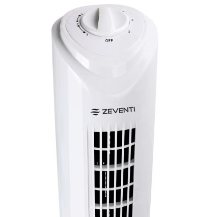 ZEVENTI - Ventilateur colonne FLOW 45W/230V blanc