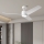 ZEVENTI - Ventilateur de plafond à intensité variable ORVIETO LED/18W/230V 3000-6000K Wi-Fi Tuya blanc + Télécommande