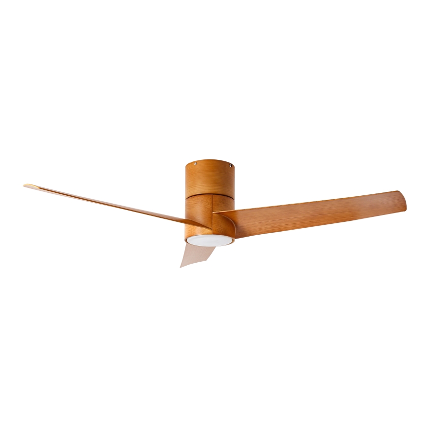 ZEVENTI - Ventilateur de plafond BARROSA LED/18W/230V 3000/4000/6000K Wi-Fi Tuya marron + Télécommande