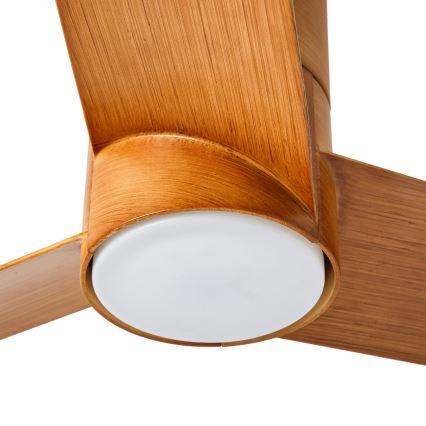 ZEVENTI - Ventilateur de plafond BARROSA LED/18W/230V 3000/4000/6000K Wi-Fi Tuya marron + Télécommande