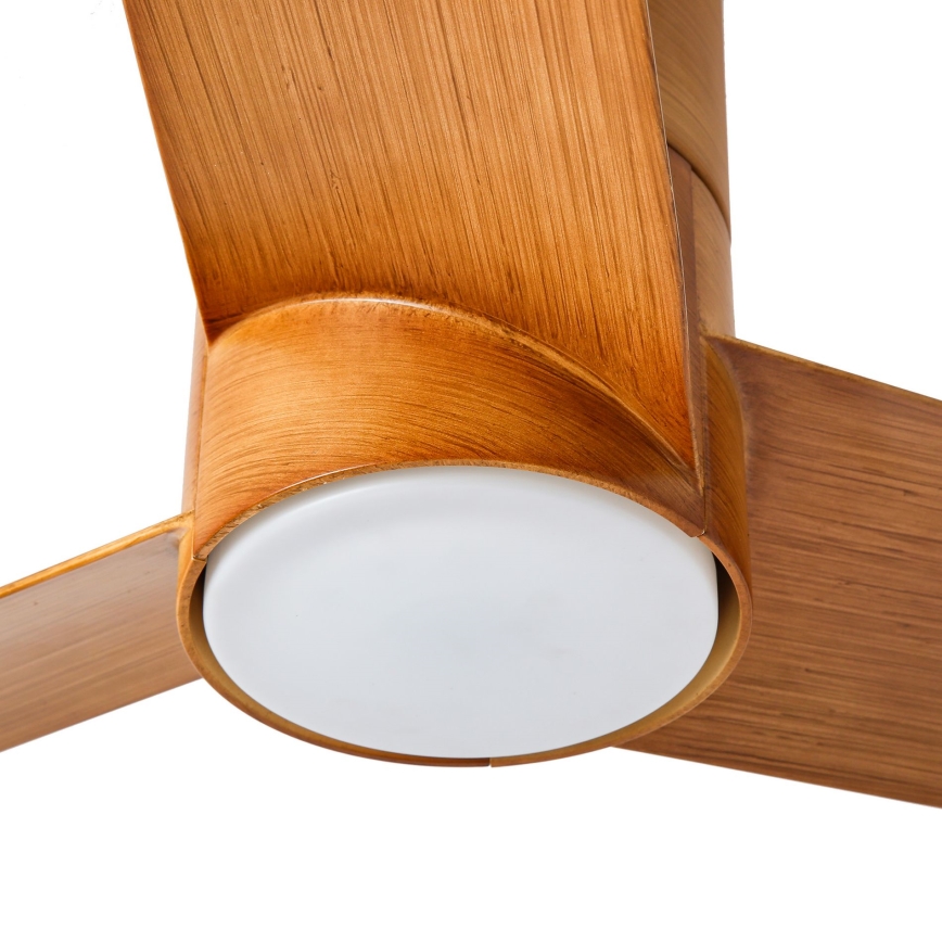 ZEVENTI - Ventilateur de plafond BARROSA LED/18W/230V 3000/4000/6000K Wi-Fi Tuya marron + Télécommande