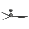 ZEVENTI - Ventilateur de plafond dimmable à LED ULUWATU LED/20W/230V 2700-6500K 132 cm noir + télécommande