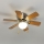 ZEVENTI - Ventilateur de plafond GALDANA 1xE27/60W/230V marron/beige