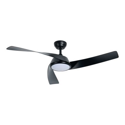 ZEVENTI - Ventilateur de plafond LED dimmable AERYS  LED/24W/230V 3000/4000/6000K Wi-Fi Tuya noir + télécommande