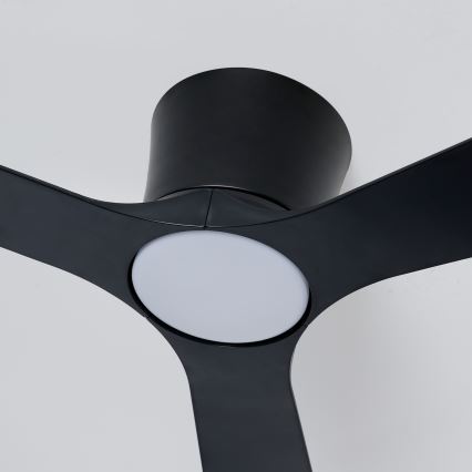 ZEVENTI - Ventilateur de plafond LED dimmable AUREX LED/24W/230V 3000/4000/6000K Wi‑Fi Tuya noir + télécommande