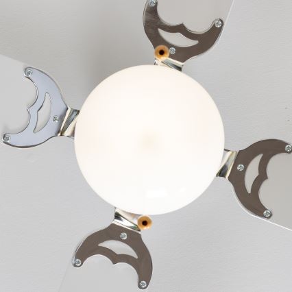 ZEVENTI - Ventilateur de plafond NAVAGIO 1xE27/60W/230V noir/blanc