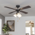 ZEVENTI - Ventilateur de plafond ZURRIOLA 3xE27/60W/230V