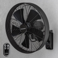 ZEVENTI - Ventilateur mural FREEZE 50W/230V d. 40 cm noir + Télécommande