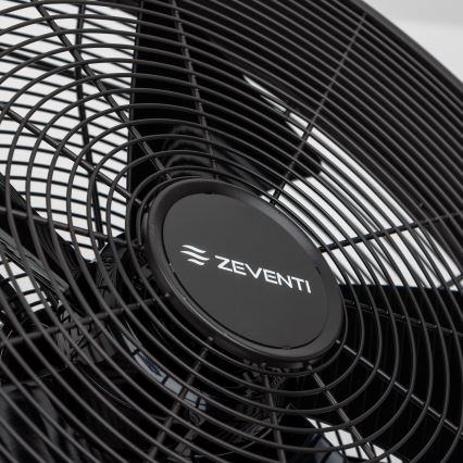 ZEVENTI - Ventilateur mural FREEZE 50W/230V d. 40 cm noir + Télécommande