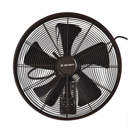 ZEVENTI - Ventilateur mural FREEZE 50W/230V d. 40 cm noir/marron + Télécommande