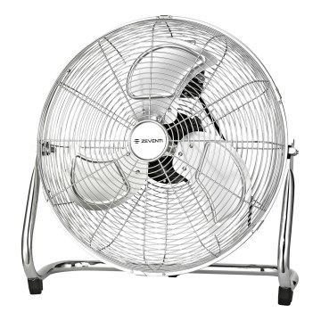 ZEVENTI - Ventilateur sur pied FLOW 100W/230V, finition chrome brillant