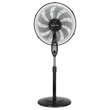 ZEVENTI - Ventilateur sur pied FLOW 55W/230V 130 cm noir + télécommande