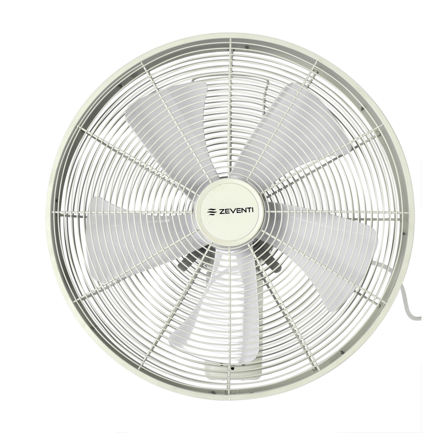 ZEVENTI - Ventilatore da parete FREEZE 50W/230V diametro 40 cm bianco + telecomando