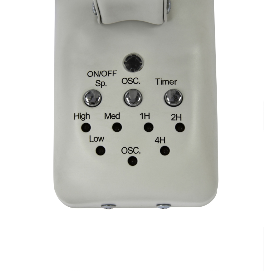 ZEVENTI - Ventilatore da parete FREEZE 50W/230V diametro 40 cm bianco + telecomando