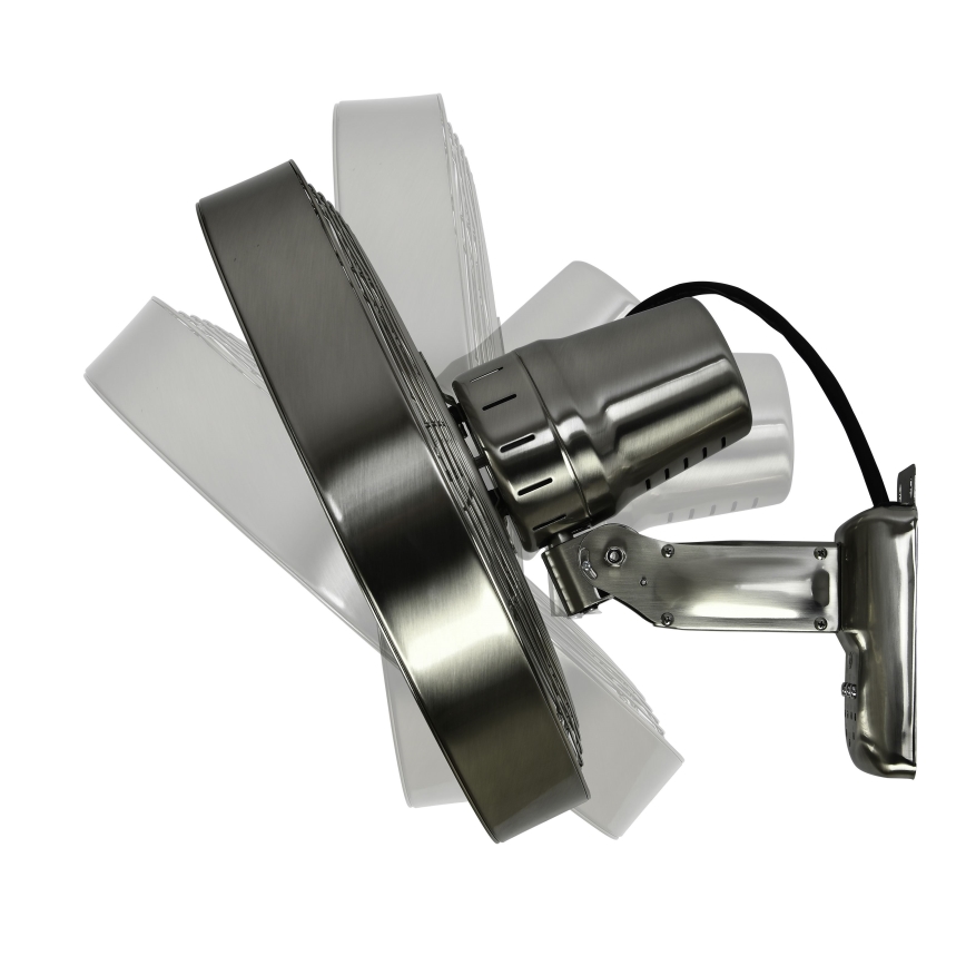 ZEVENTI - Ventilatore da parete FREEZE 50W/230V diametro 40 cm cromo opaco + telecomando