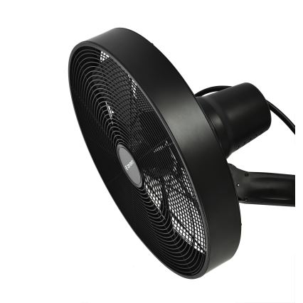 ZEVENTI - Ventilatore da parete FREEZE 50W/230V diametro 40 cm nero + telecomando