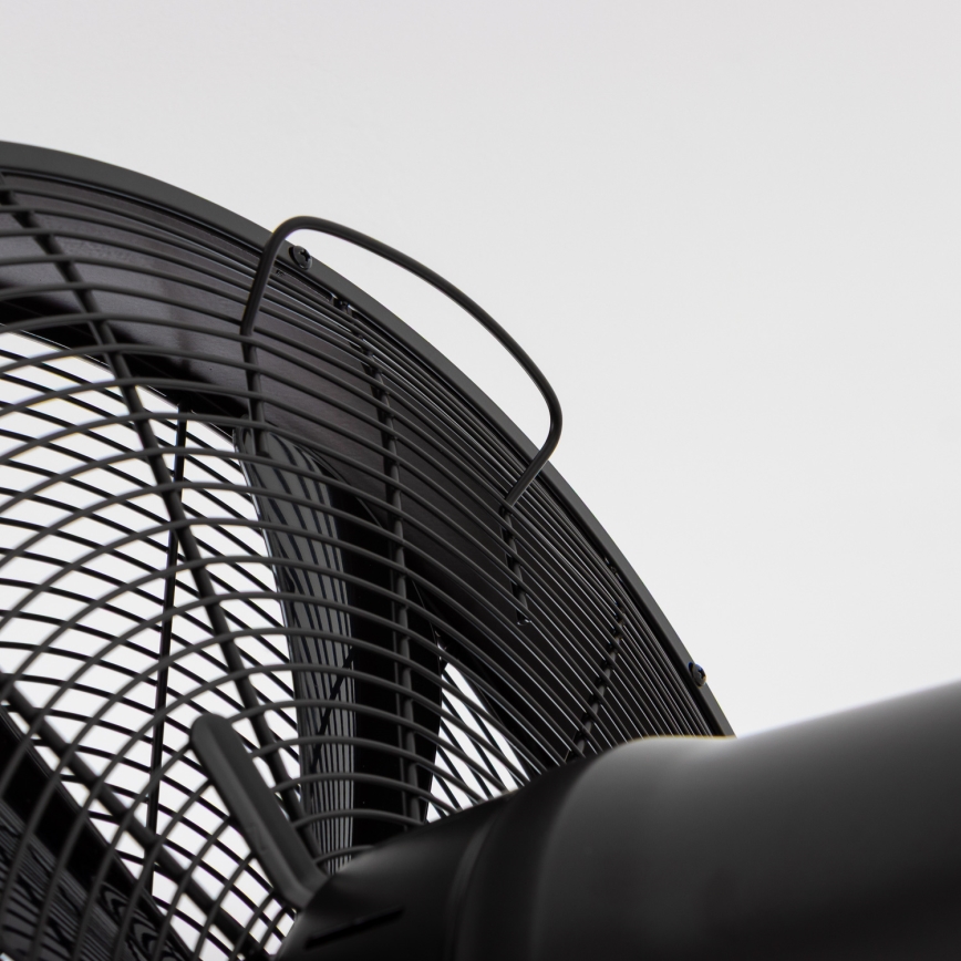 ZEVENTI - Ventilatore da parete FREEZE 50W/230V diametro 40 cm nero + telecomando