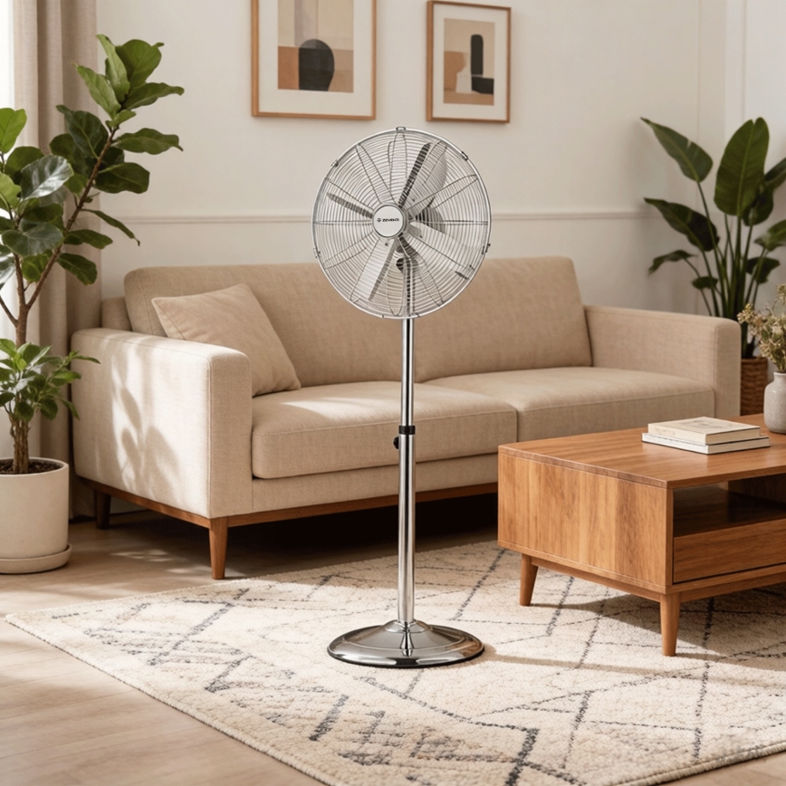 ZEVENTI - Ventilatore da piedistallo FLOW 50W/230V