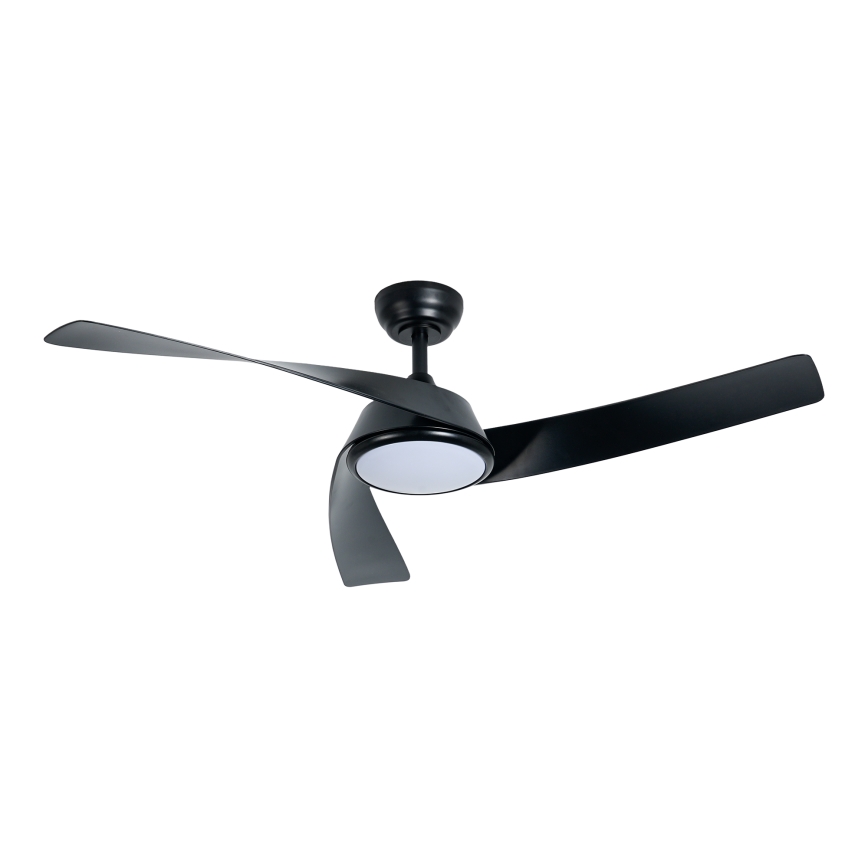 ZEVENTI - Ventilatore da soffitto LED dimmerabile AERYS LED/24W/230V 3000/4000/6000K Wi-Fi Tuya nero + telecomando