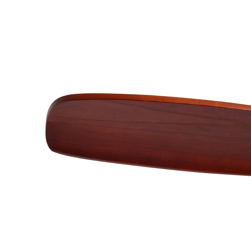 ZEVENTI - Ventilatore da soffitto CUENCA Wi-Fi Tuya nero/rovere + telecomando