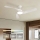 ZEVENTI - Ventilatore da soffitto dimmerabile a LED AERYS LED/24W/230V 3000/4000/6000K Wi-Fi Tuya bianco + telecomando