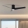 ZEVENTI - Ventilatore da soffitto dimmerabile a LED BARROSA LED/18W/230V 3000-6000K Wi-Fi Tuya nero + telecomando