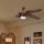 ZEVENTI - Ventilatore da soffitto dimmerabile a LED LUCCA LED/18W/230V 3000-6000K Wi-Fi Tuya marrone + telecomando
