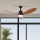 ZEVENTI - Ventilatore da soffitto dimmerabile a LED MURO LED/18W/230V 3000-6000K Wi-Fi Tuya nero + telecomando
