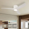 ZEVENTI - Ventilatore da soffitto dimmerabile a LED ORBITO LED/24W/230V 3000/4000/6000K Wi-Fi Tuya bianco + telecomando