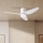 ZEVENTI - Ventilatore da soffitto dimmerabile a LED PADUA LED/18W/230V 3000-6000K Wi-Fi Tuya bianco + telecomando