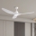 ZEVENTI - Ventilatore da soffitto dimmerabile a LED URBINO LED/20W/230V 3000-6000K Wi-Fi Tuya bianco + telecomando