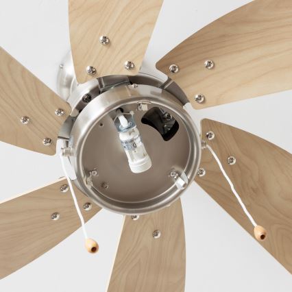 ZEVENTI - Ventilatore da soffitto FAMARA 1xE14/60W/230V beige