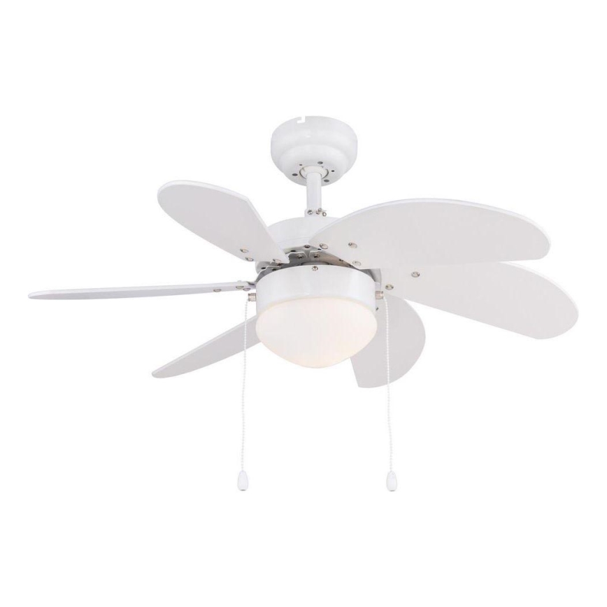 ZEVENTI - Ventilatore da soffitto FAMARA 1xE14/60W/230V bianco