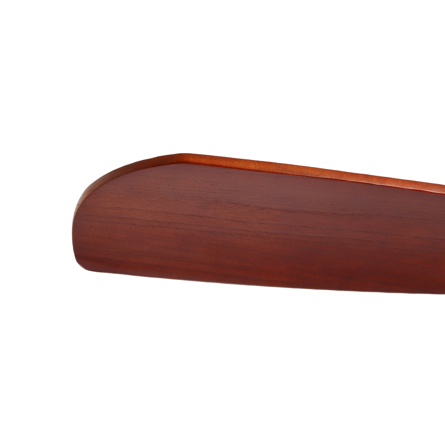 ZEVENTI - Ventilatore da soffitto LIONI Wi-Fi Tuya nero/rovere + telecomando