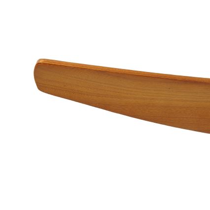 ZEVENTI - Ventilatore da soffitto SPELLO Wi-Fi Tuya nero/quercia + telecomando