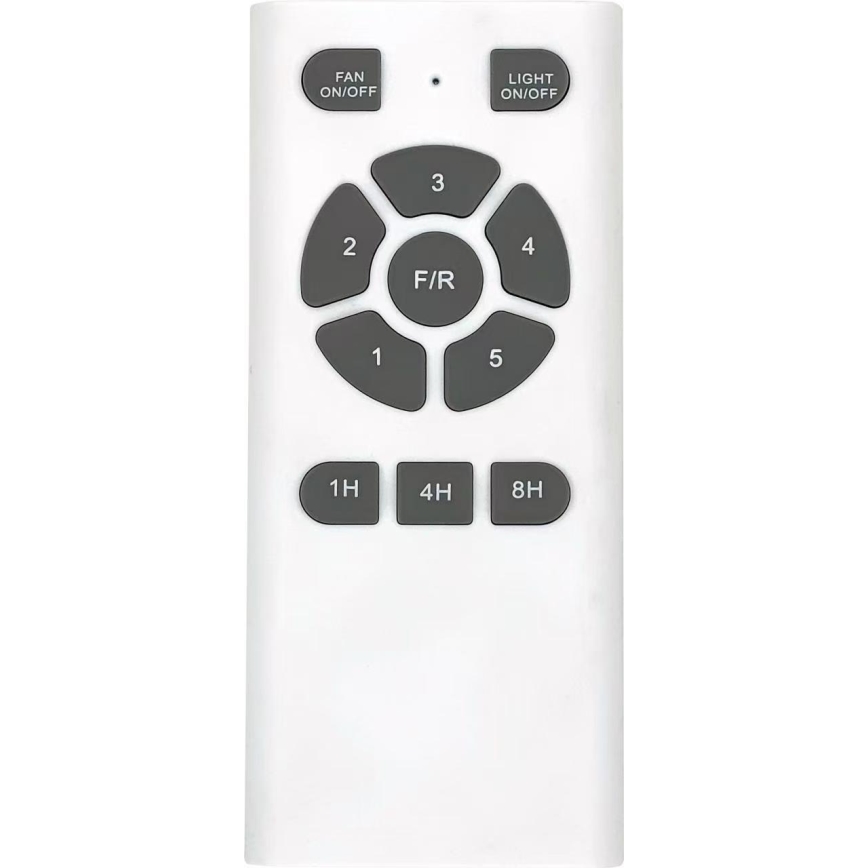 ZEVENTI - Ventilatore da soffitto SPELLO Wi-Fi Tuya nero/quercia + telecomando