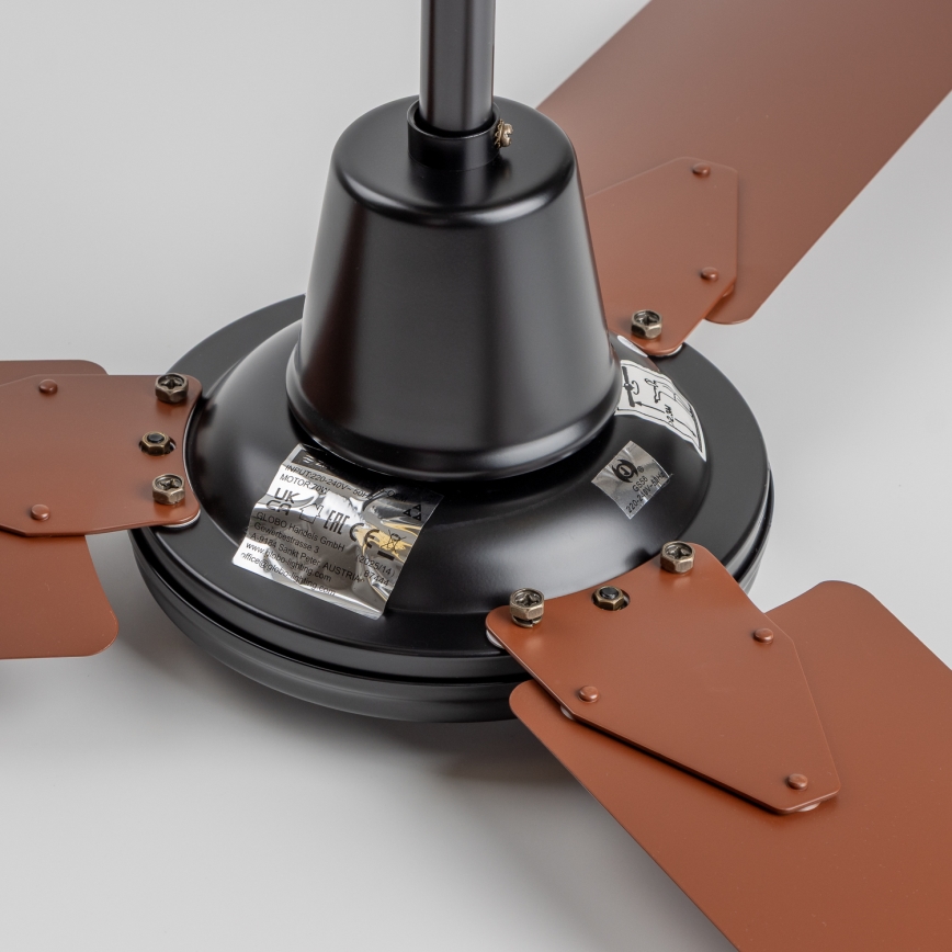 ZEVENTI - Ventilatore da soffitto TOFINO marrone