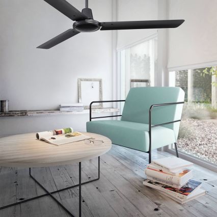 ZEVENTI - Ventilatore da soffitto TOFINO nero