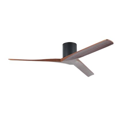 ZEVENTI - Ventilatore da soffitto VELLON Wi-Fi Tuya nero/noce + telecomando