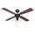 ZEVENTI - Ventilatore da soffitto ZURRIOLA 3xE27/60W/230V