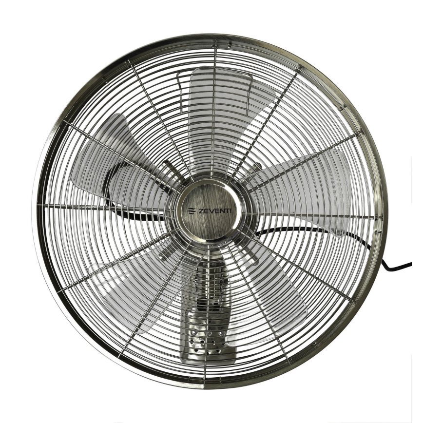 ZEVENTI - Wandventilator FREEZE 50W/230V d 40 cm matt Chrom + Fernbedienung