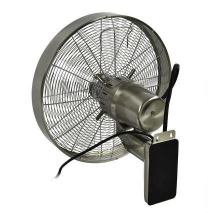 ZEVENTI - Wandventilator FREEZE 50W/230V d 40 cm matt Chrom + Fernbedienung