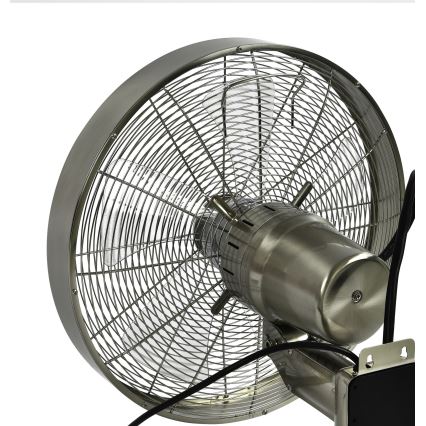 ZEVENTI - Wandventilator FREEZE 50W/230V d 40 cm matt Chrom + Fernbedienung