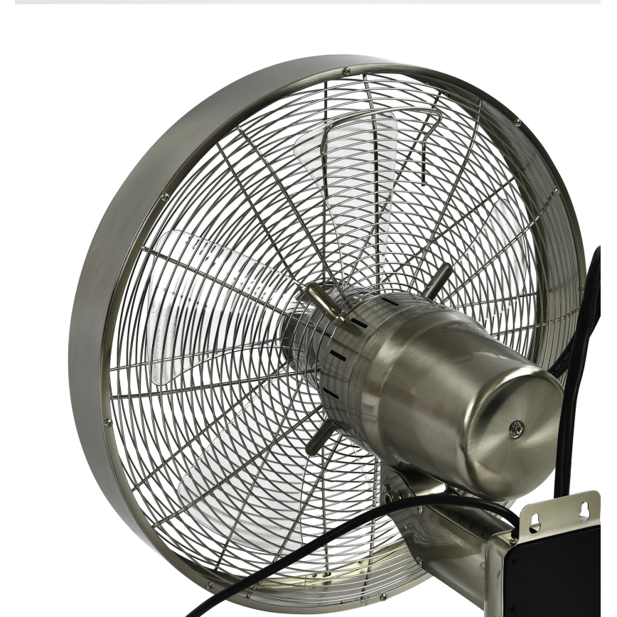 ZEVENTI - Wandventilator FREEZE 50W/230V d 40 cm matt Chrom + Fernbedienung