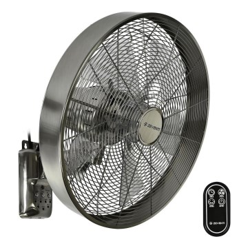 ZEVENTI - Wandventilator FREEZE 50W/230V d 40 cm matt Chrom + Fernbedienung