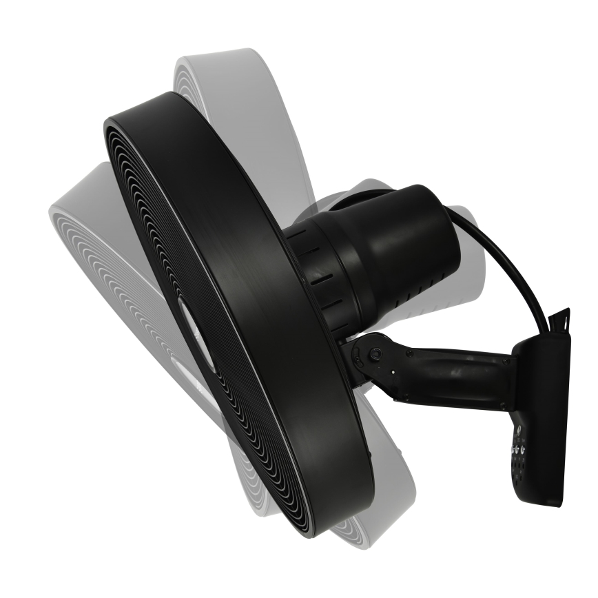 ZEVENTI - Wandventilator FREEZE 50W/230V d 40 cm schwarz + Fernbedienung