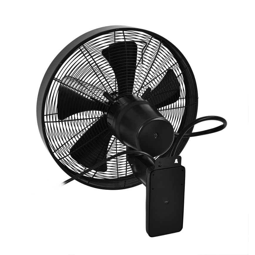 ZEVENTI - Wandventilator FREEZE 50W/230V d 40 cm schwarz + Fernbedienung
