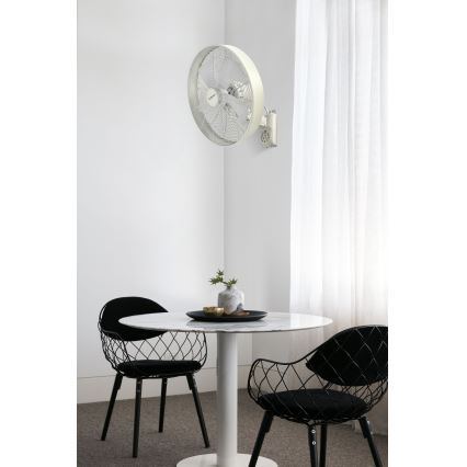 ZEVENTI - Wandventilator FREEZE 50W/230V d 40 cm weiß + Fernbedienung